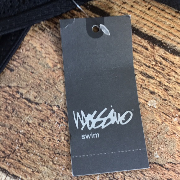 NWT Mossimo Swim Black One Piece Swimsuit Womens Large Halter - Picture 12 of 15